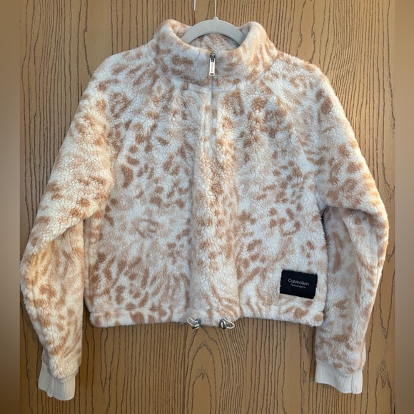 Calvin Klein Performance Jackets & Blazers - Calvin Klein Performance Cropped Teddy Jacket